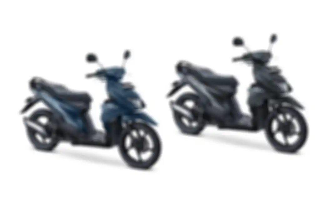 Dua warna doff dari Suzuki Nex II, Mat Stellar Blue dan Solid Black.