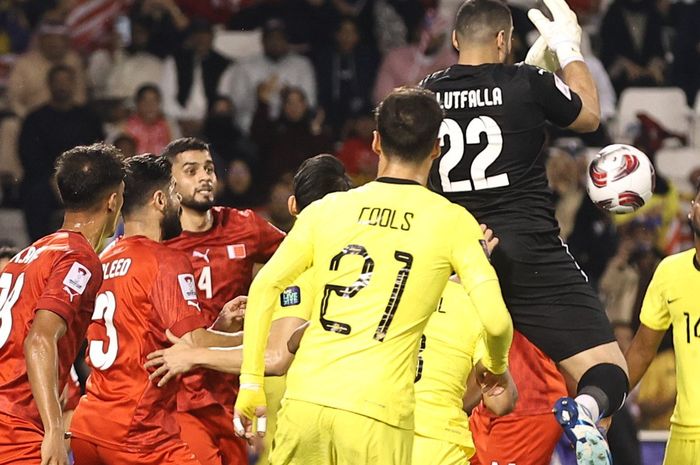 Suasana pertandingan antara timnas Malaysia melawan Bahrain pada babak penyisihan Grup E Piala Asia 2023, Sabtu (20/1/2024).