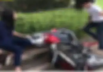 Wuih! Grab Kasih Hadiah Buat Cewek Pemilik Honda Scoopy yang Dirusak Sang Pacar