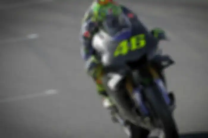 Valentino Rossi pada saat tes pascamusim MotoGP di Valencia