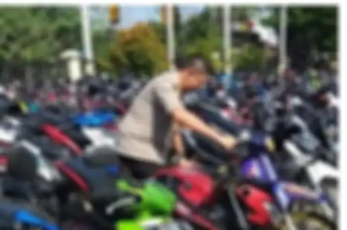 Ilustrasi, Polisi amankan puluhan motor