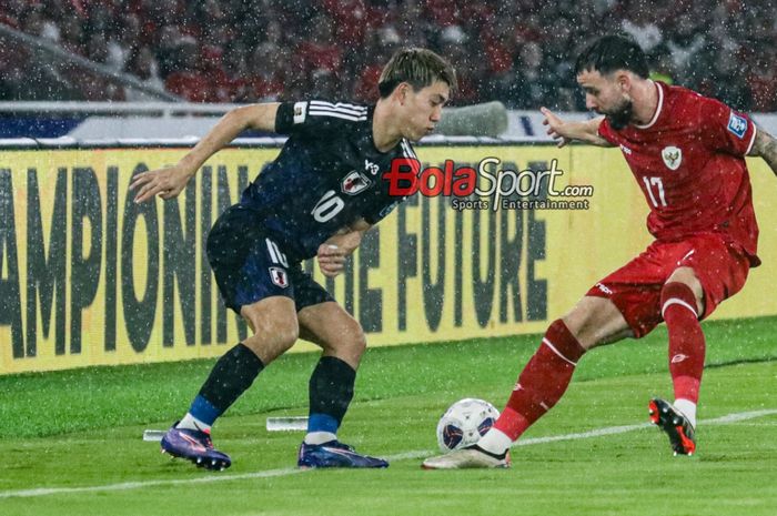 Suasana pertandingan antara timnas Indonesia vs Jepang pada matchday kelima Grup C Putaran Ketiga Kualifikasi Piala Dunia 2026 Zona Asia di Stadion Utama Gelora Bung Karno (SUGBK), Jakarta, Jumat (15/11/2024).