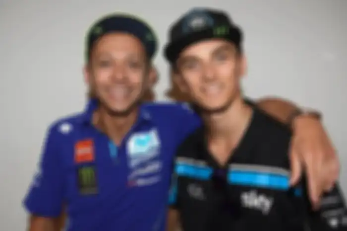 Valentino Rossi dan adik tirinya, Luca Marini