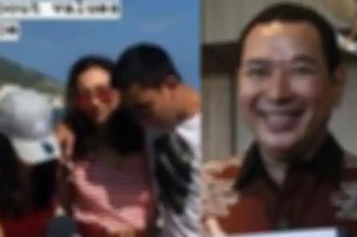 Kolase foto Tata Cahyani dan Tommy Soeharto.