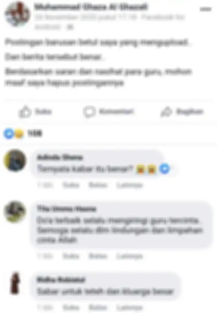 Ghaza konfirmasi kabar perceraian Aa Gym dan Teh Ninih.