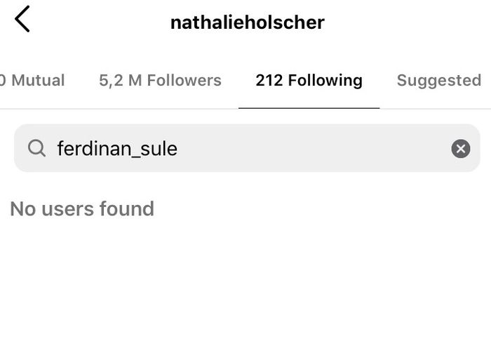 Nathalie Holscher sudah tidak mengkuti akun Instagram mantan suami, Sule.
