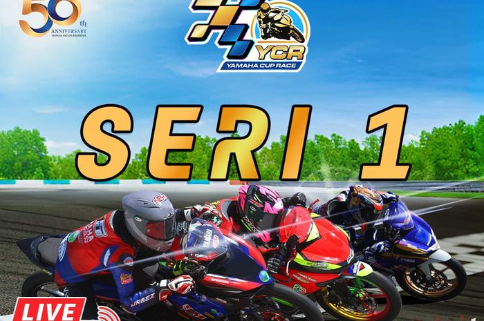 Poster Seri Yamaha Cup Race 2024, 21--22 September di Pangkep, Sulawesi Selatan.