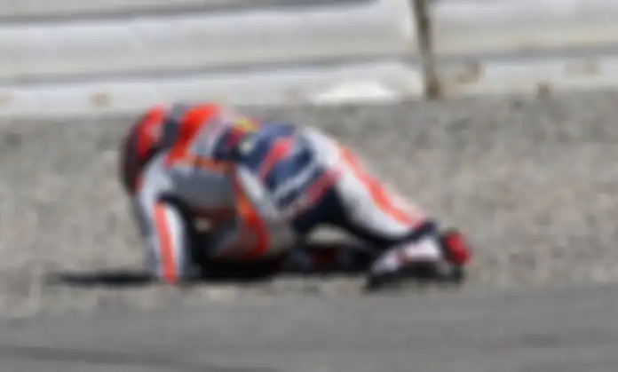 Marc Marquez kecelakaan saat tes pramusim di Losail.