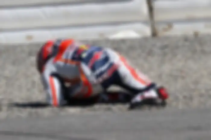 Marc Marquez kecelakaan saat tes pramusim di Losail.