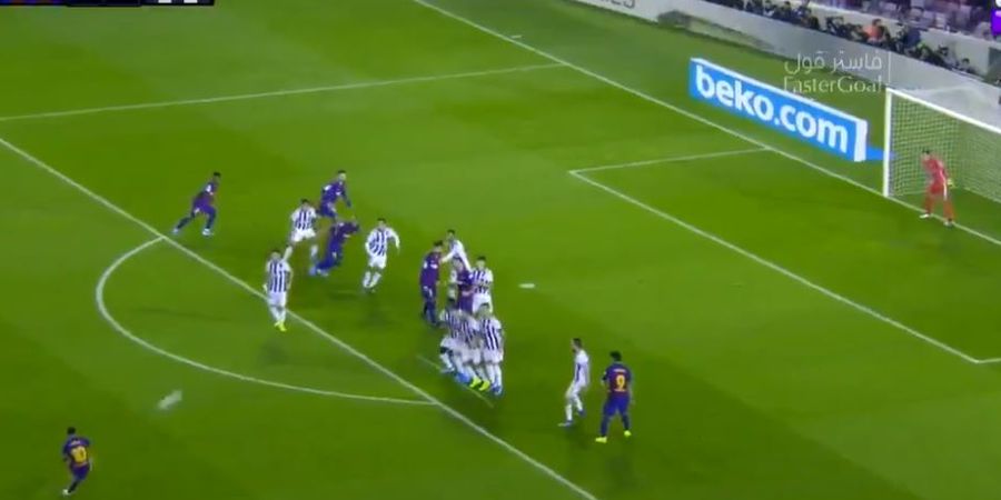 VIDEO - Freekick Istimewa Lionel Messi Meluncur Mulus untuk Bawa Barcelona Ngamuk