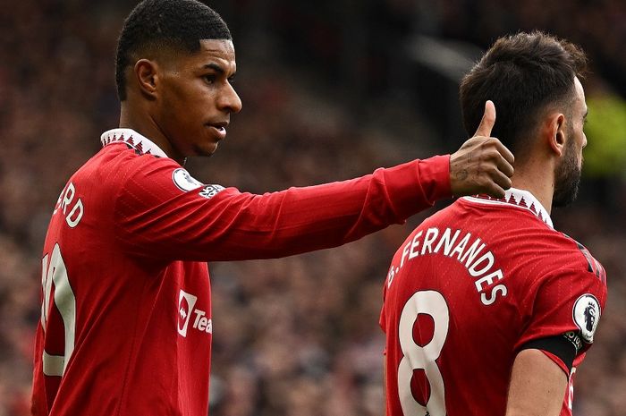 Dua pemain Manchester United, Marcus Rashford dan Bruno Fernandes, menjadi anak emas Erik ten Hag karena sebuah statistik.