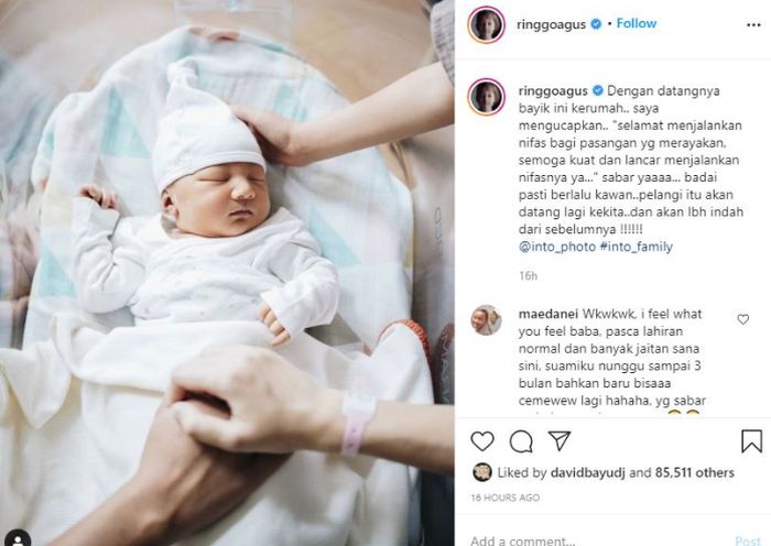 Potret tampan baby Curtis Ziggy Mars Morscheck yang jadi sorotan.