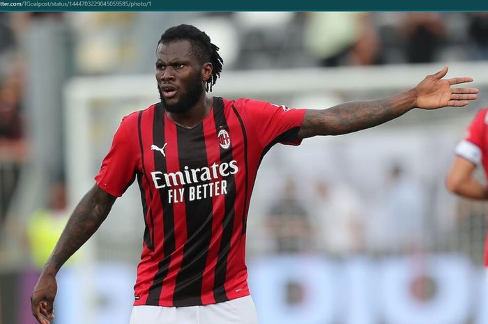 Gelandang tengah AC Milan, Franck Kessie, statusnya masih abu-abu.