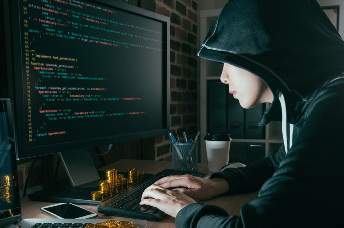 Ilustrasi hacker yang melakukan kebocoran data pada server Acer dan menjualnya di forum. 