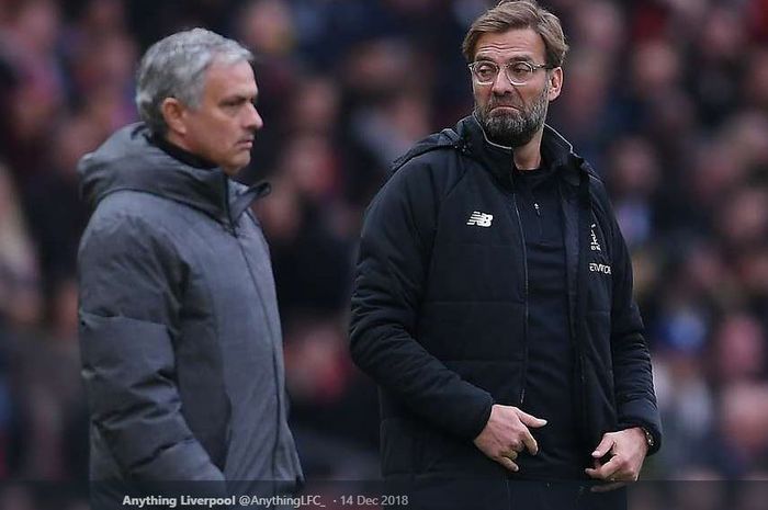 Juergen Klopp (kanan) dan Jose Mourinho.