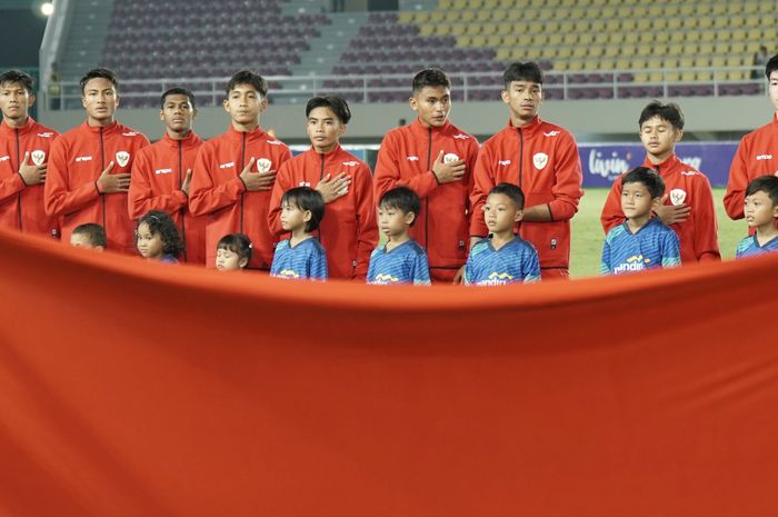 Timnas U-16 Indonesia Vs Filipina di Stadion Manahan, Solo, Senin (24/6/2024).