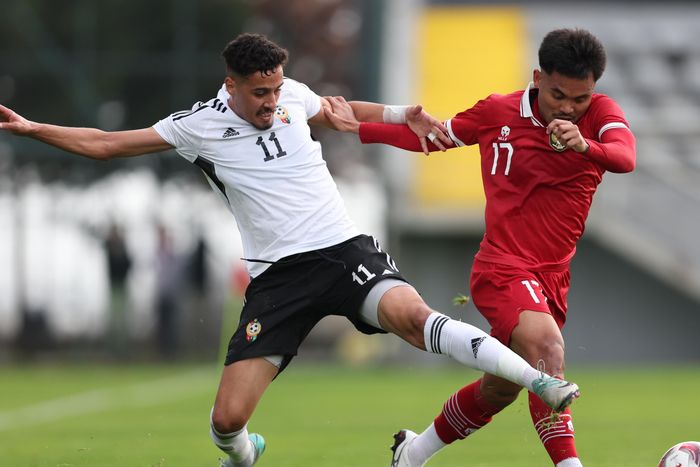 Saddil Ramdani saat membela timnas Indonesia vs Libya di Turki, Selasa (2/1/2024).