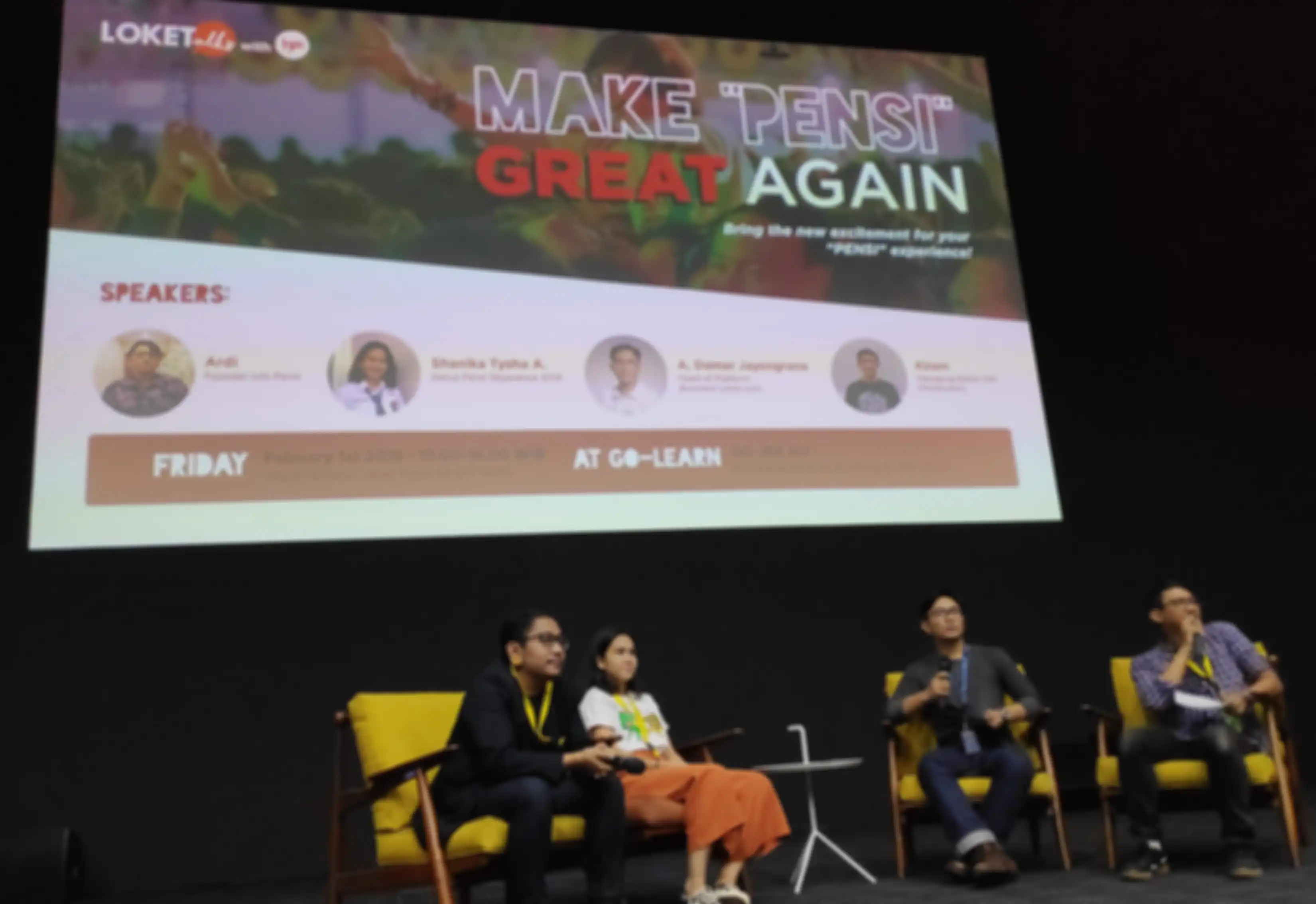 Acara Loketalks x HAI, Make Pensi Great Again.