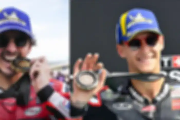 Juara dunia MotoGP Francesco Bagnaia (kiri) dan Fabio Quartararo punya persamaan suka bayarin atau traktir makan-makan, bikin pembalap MotoGP lain hepi