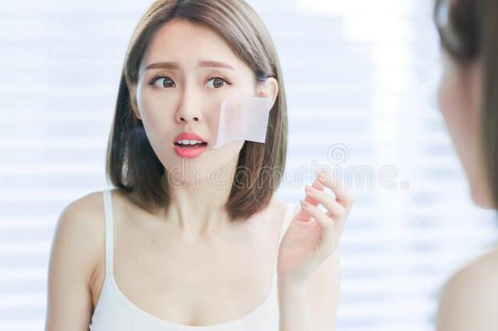 Ilustrasi kulit berminyak