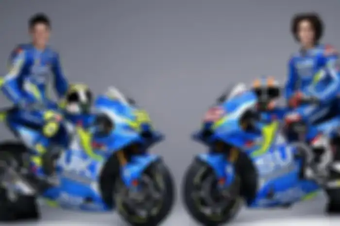 Duet pembalap tim Suzuki MotoGP, Joan Mir dan Alex Rins, bingung jawab saat ditanya kalau jadi presiden