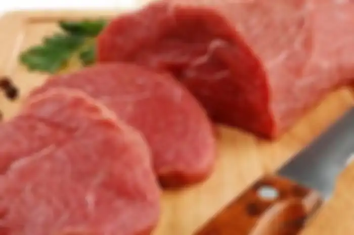 Ilustrasi daging merah. 