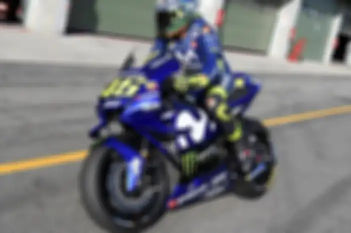 Valentino Rossi pada tes di Brno, Ceko