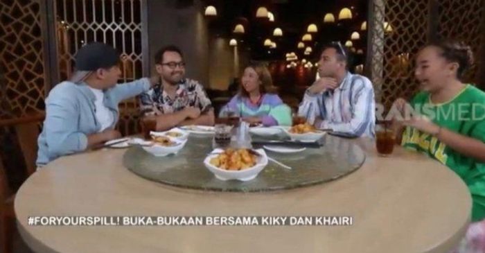 Kiky Saputri dan Khairi saat jadi bintang tamu dalam FYP