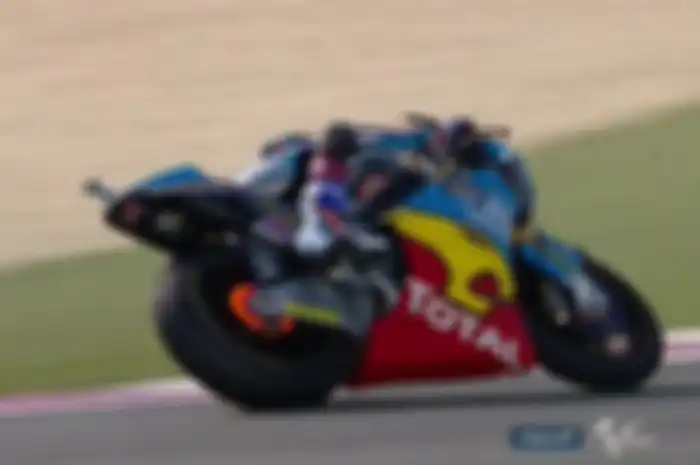 Rem belakang motor Alex Marquez sampai menyala merah