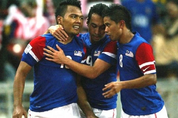 Tiga pemain pilar timnas Malaysia pada PIala AFF 2010: Safee Sali, Norshahrul Idlan Talaha, dan Safiq Rahim.