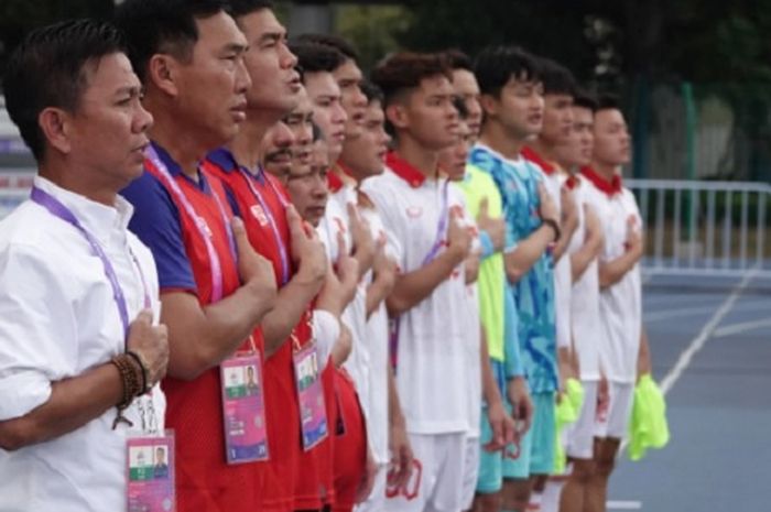 Timnas U-24 Vietnam di Asian Games 2022 Hangzhou, China.