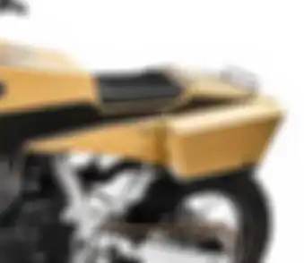 Modifikasi Honda NX650, bodi monokok berbahan aluminium yang didesain serba mengotak.