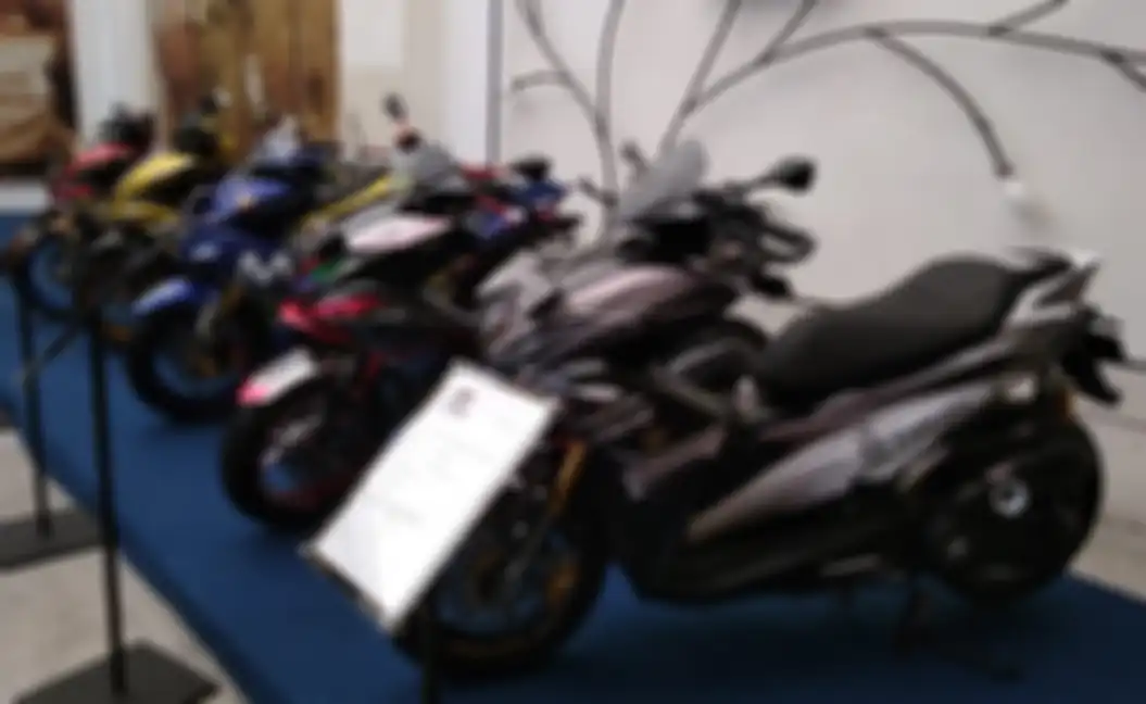 Kontestan Aerox datang dengan gaya sporty