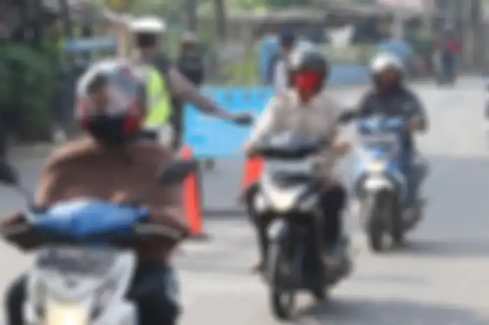 Checkpoint PSBB di Tangerang Raya.