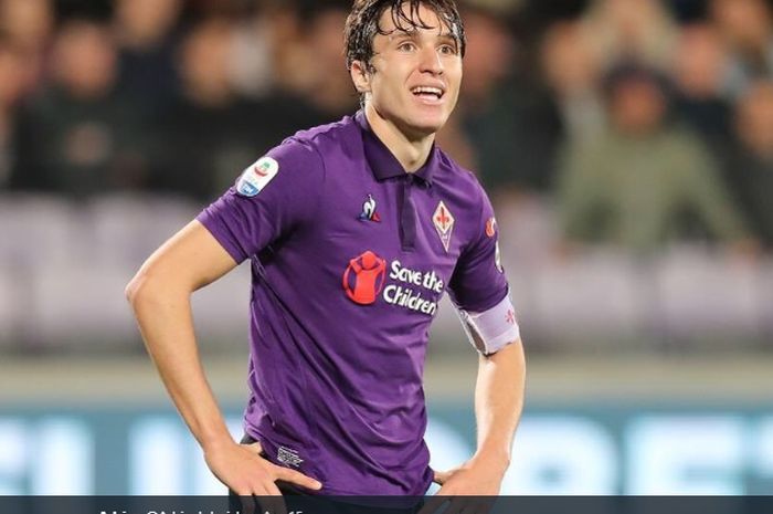 Winger Fiorentina, Federico Chiesa tengah menjadi incaran klub-klub top Eropa seperti Manchester United, Juventus, dan Inter Milan.