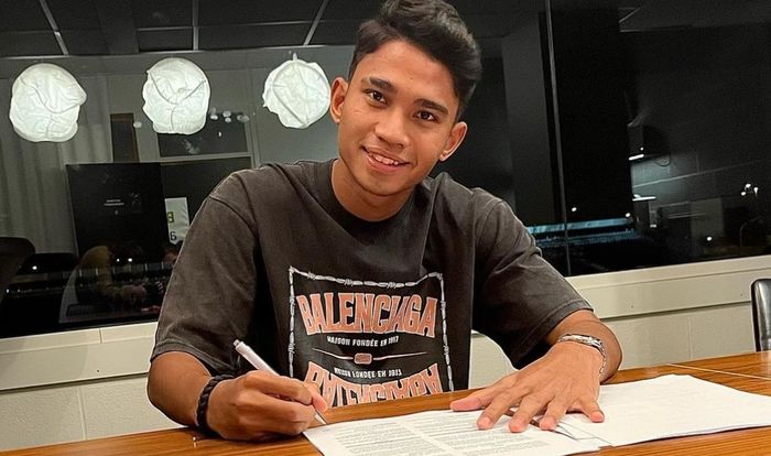 Pemain timnas Indonesia Marselino Ferdinan resmi bergabung bersama KMSK Deinze