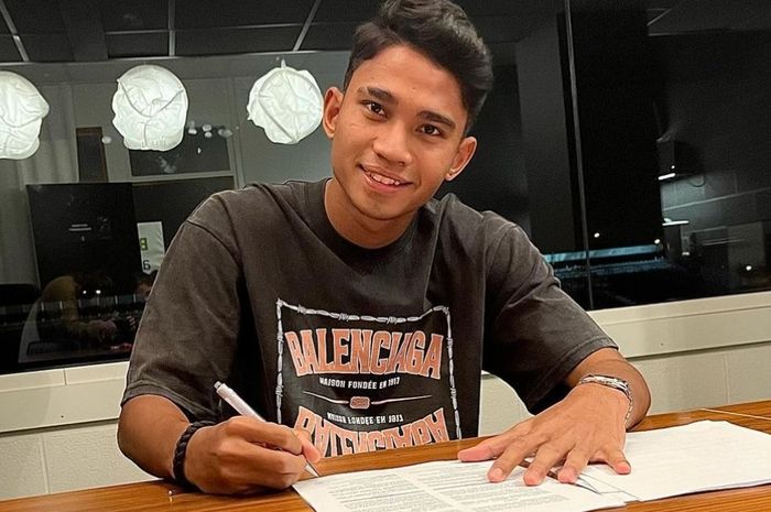 Pemain timnas Indonesia Marselino Ferdinan resmi bergabung bersama KMSK Deinze