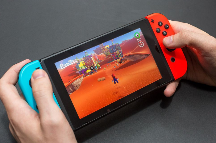Ilustrasi konsol Nintendo Switch