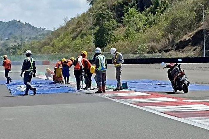 Jelang WSBK Indonesia 2022, kerb sirkuit Mandalika bakal lebih lebar jadi mirip sirkuit MotoGP misano.