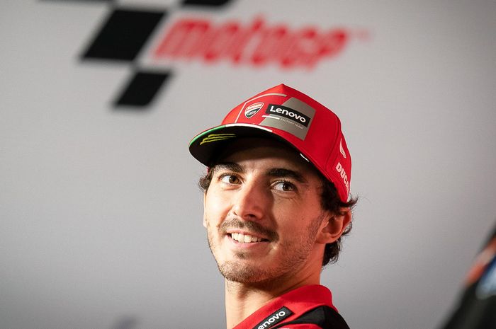 Pembalap Ducati Lenovo, Francesco Bagnaia pada sesi press conference MotoGP Jepang 2022, Kamis (23/9/2022)