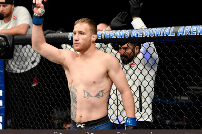 Petarung kelas ringan UFC, Justin Gaethje.