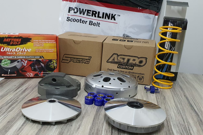Paket upgrade CVT motor matic dari Spectro yang dijual Rp 2 jutaan, dapat apa saja ?
