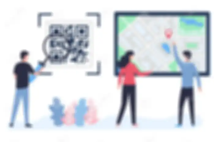 Ilustrasi QR Code untuk denah lokasi 