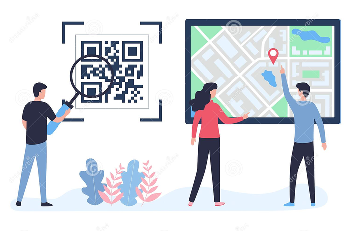 Ilustrasi QR Code untuk denah lokasi 