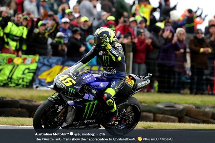 Pembalap Monster Energy Yamaha, Usai tampil pada seri MotoGP Australia 2019, Minggu (27/10/2019)