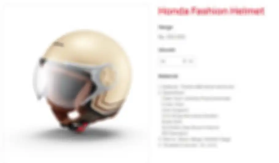 Honda Fashion Helmet untuk Honda Stylo 160.