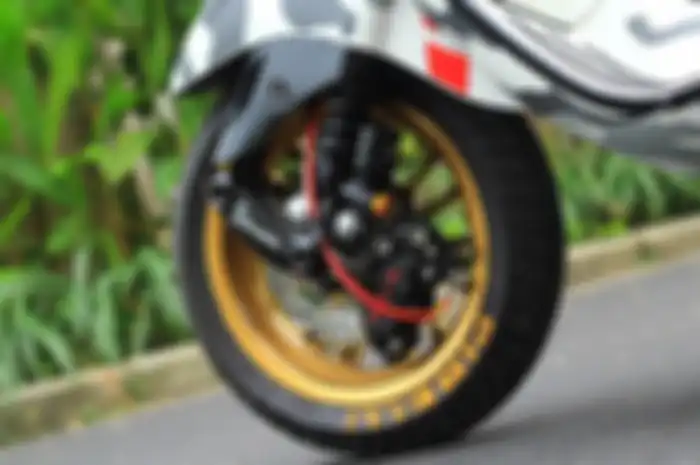 Ilustrasi rem di motor matic