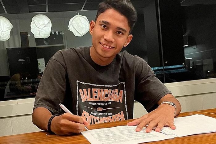 Pemain timnas Indonesia Marselino Ferdinan resmi bergabung bersama KMSK Deinze