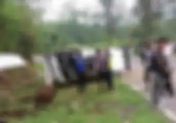 Lagi! Mini Bus Kecelakaan di Tanjakan Emen Yang beberapa Waktu Lalu Tewaskan Pemotor