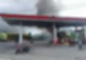 Seram, Gara-Gara Kabel Busi, Suzuki Thunder 125 Terbakar di SPBU